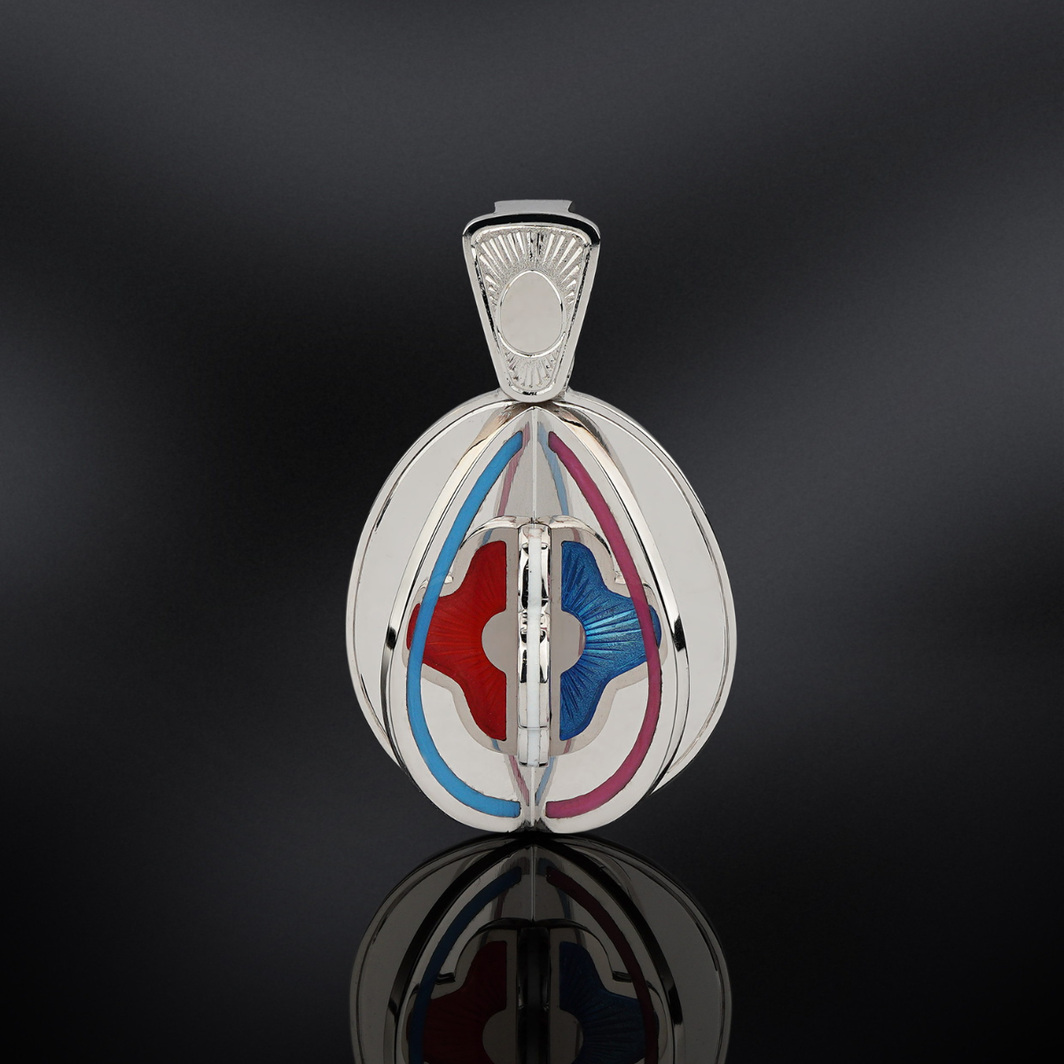 Gold pendant with enamel "Light of Easter" - Image 2